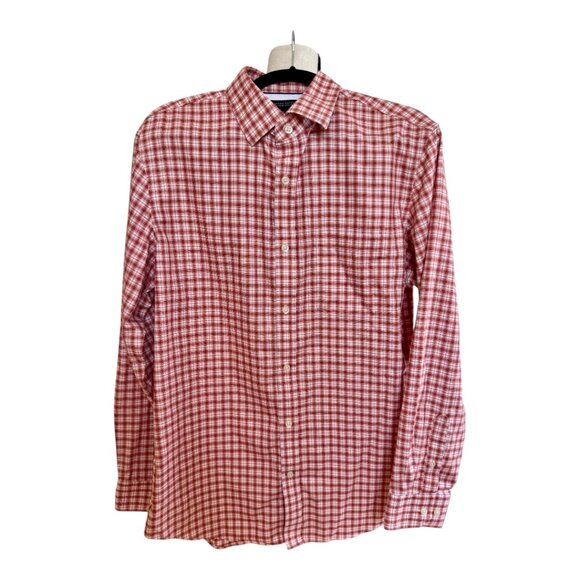 BANANA REPUBLIC Men's Size L Check Non Iron Classic Fit Long Sleeve Casual Shirt - Picture 2 of 13